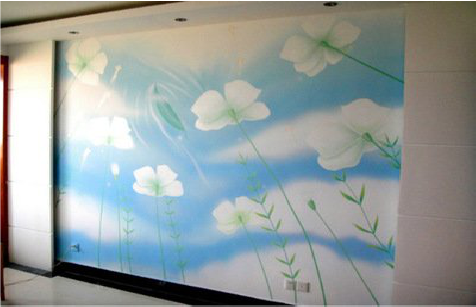 永安画墙绘怎么画好白云的蓬松感？