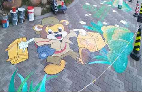 永安夏季画地面彩绘会遇到的问题