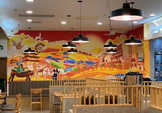 永安商业空间彩绘介绍。