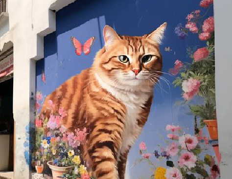 永安自己绘制有个性的手绘墙