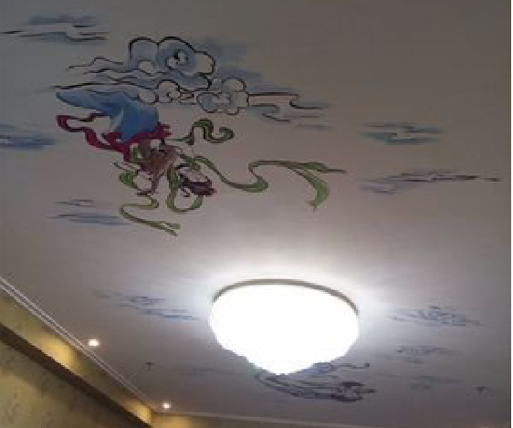 永安如何快速绘制天花板上的手绘墙?